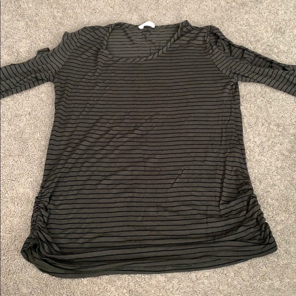 Black and olive green shirt